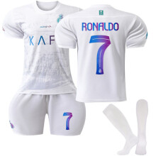 Al-Nassr FC bortedrakt for barn2023-2024Nr. 7Ronaldo24BORTE