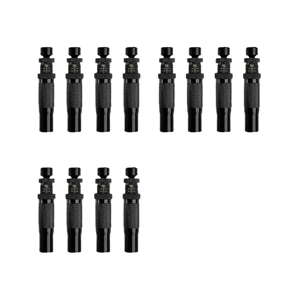 12Pcs Automatic Tire Deflators Set Of 4, Adjustable Pressure Suitable For Offroad Vehicles Motorcycle Valves Caps 6031151134980
