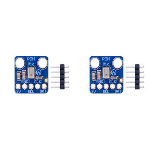 2X MP34DT01 PDM Digital MEMS Microphone Module Simple Pulse Density Modulation Output Small Omnidirectional Microphone