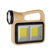 YOBOLK Tragbare Campinglampe/Taschenlampe, wiederaufladbare LED mit Solarstrom, 3 Lichtquellen und mehreren Modi
