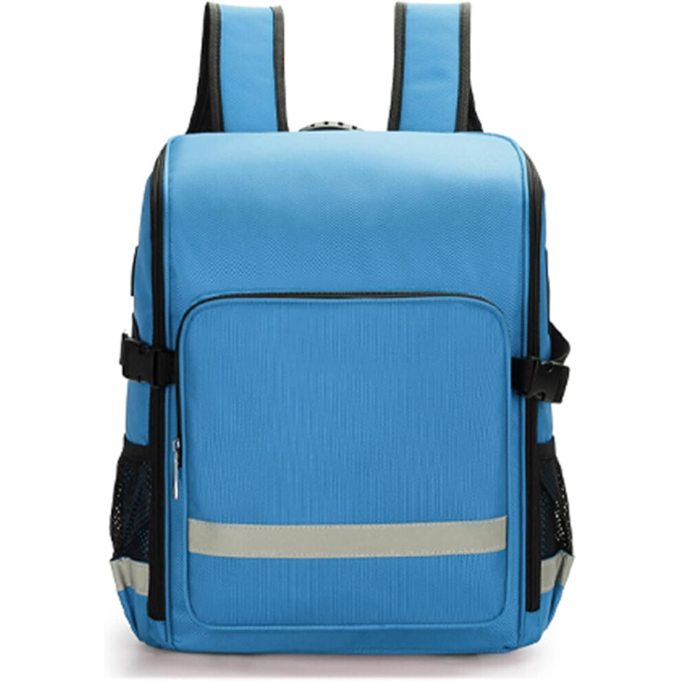 Blue First Aid Kit Bag, Compact Multicompartment Emergency Medical Travel Bag For Home, Car, Office, Camping,
