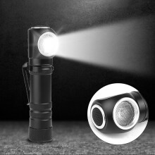 Gnobogi Camping-Taschenlampe, geeignet für Outdoor-Wanderungen, mit Magnetverschluss, eingebautem Akku, tragbare Multifunktions-Stirnlampe