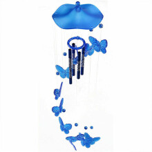 Carillon Barhoo pour intérieur et extérieur, motif papillons, idéal pour une fenêtre de chambre ou de jardin. Décoration et ornement à