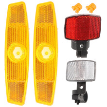 Bicicletta per adulti, biciclette, catarifrangente in plastica, catarifrangenti di sicurezza per bicicletta, luce per moto.