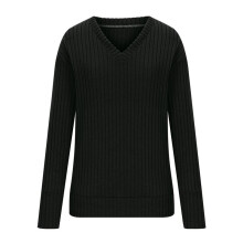 Women V Neck Long Sleeve Shirts Casual Fall Tops Light-Weight Tunic Sweaters Fashion Tops 2025 Black M