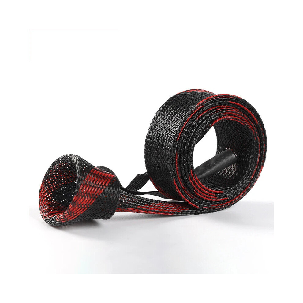 Photos - Fishing Bag  170cm Fishing Rod Cover Mesh Lure Rod Sleeve Sock Pole Glove Protector(Black Red, 1PCS)
