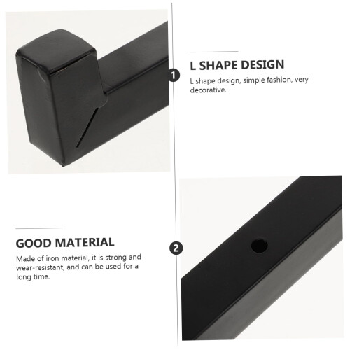 2pcs Floating Shelf Brackets Heavy Duty Hidden Mount Design Wall Mounted Shelf Support Set 2