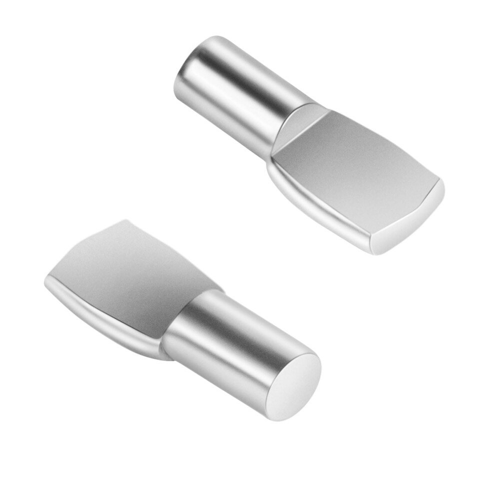 5Mm Nickel Plated Shelf Pins, Spoon Shaped Shelf Pegs For Cabinets, Stable Support 100 Pack 9073542244714