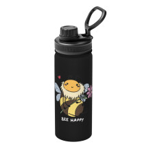 Láhev na vodu s motivem vtipných včel, izolovaná, 18 oz, nerezová ocel, novinka, sportovní konvice, přenosný hrnek na cesty a venkovní