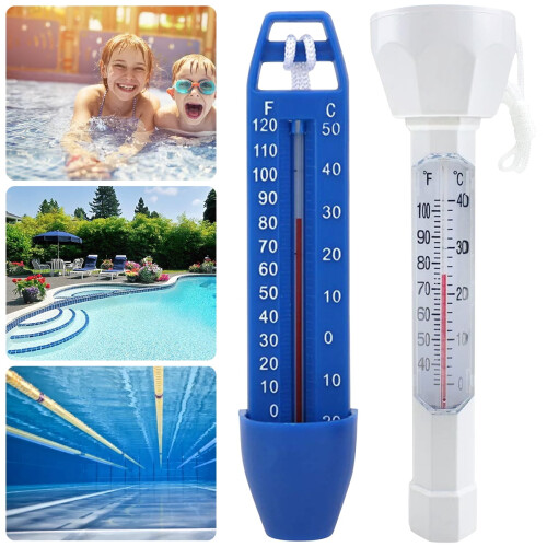 Θερμόμετρο πισίνας Harupink με μεγάλη οθόνη EZ Read, Fahrenheit & Celsius, συμβατό με υδρομασάζ