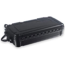 Travel Cigar Humidor Case with Airtight Waterproof Seal, Builtin Humidifier, Holds 4 Cigars