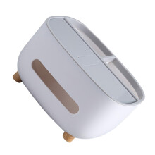 Modern Wall Mounted Tissue Box Holder for Bathroom or Living Room, Compact SpaceSaving Organizer