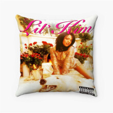 Taie d'oreiller personnalisée AIVO Lil Kim Hardcore en polyester filé carré, coussin décoratif pour lit, canapé ou maison (pouces)