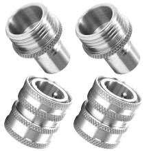 Kit de raccord rapide en acier inoxydable M22 14 mm vers 3/8 pouce