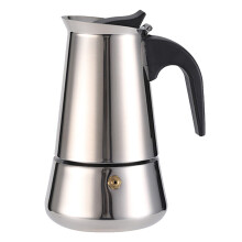Uanit Moka Pot Vonkajší/Domáca kancelária Hliníkový espresso osemuholníkový nerezový kávovar na indukciu, elektrický keramický sporák, 9