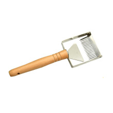 Stainless Steel Honey Fork with Wooden Handle, Precision Honeycomb Scraper Beekeeping Tool