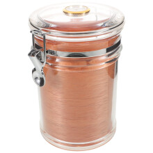 Acrylic Cigar Humidor Jar with Hygrometer, Airtight Seal and Precision Humidity Control for Desktop Storage