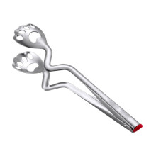 Stainless Steel Food Tongs with Secure Grip, Heat Resistant BBQ Grill Tongs for Grilling and Cooking