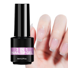 UV Gel Nail Glue 8ml Odorless Soft Formula Long Lasting Nail Extension Glue for Press On Nails
