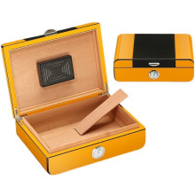 Handmade Cedar Cigar Humidor Box with Hygrometer and Humidifier, Airtight 25Cigar Storage Gift for Men