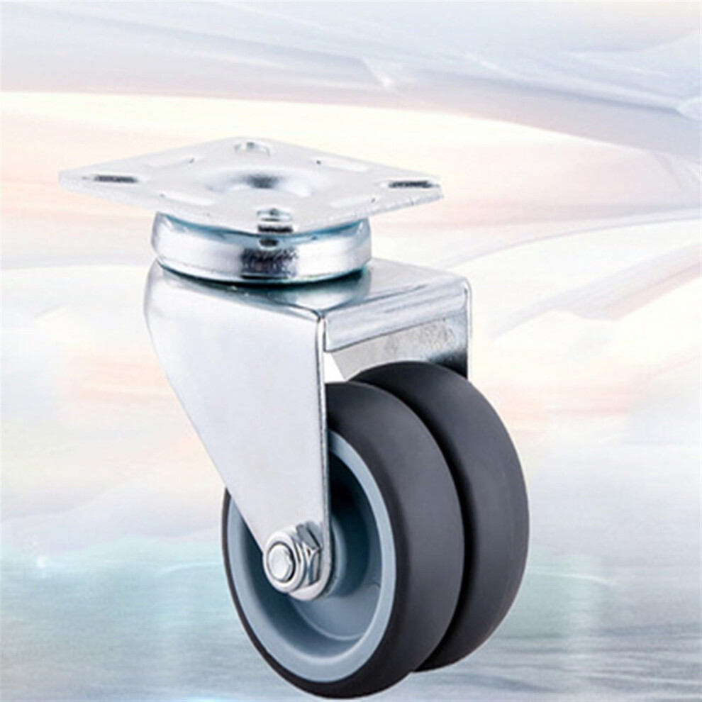 4Pcs 2 Inch Heavy Duty Caster Wheels Without Brake, Tpr Rubber Swivel Casters For Furniture, Quiet 360 Mobility 9073542246121