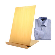 Gold Clothing Display Stand with Nonslip Stable Base, Stainless Steel Desktop Clothes Rack for Retail Store