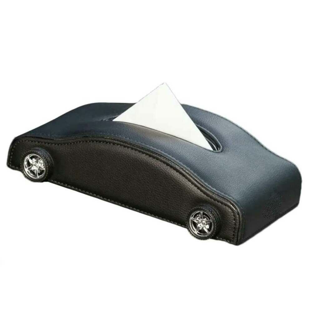 Leather Car Tissue Box For Toyota Camry Xv30 Xv40 Xv50 Xv70 Xv80, Magnetic Onehand Access, Heat Resistant Design 9310869737087