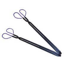 2Pcs Heavy Duty Campfire Tongs Set for Safe Firewood Handling with Ergonomic Grip for Fire Pits