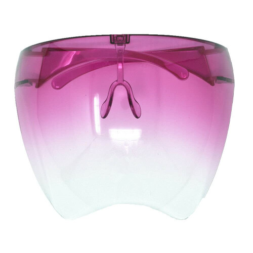Face Shield Gradient Red AntiFog Clear Vision Full Face Coverage Reusable Protective Mask for Adults 1