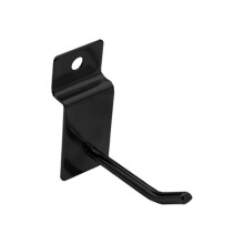 20 Pack 2 Inch Black Slatwall Hooks, Heavy Duty Garage Storage Hooks for Easy Wall Organization