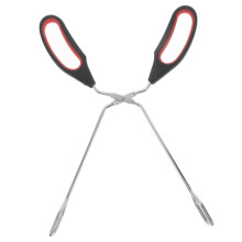 Stainless Steel BBQ Tongs Extended Reach Grilling Tool with Heat Resistant Handles for Outdoor Cooking