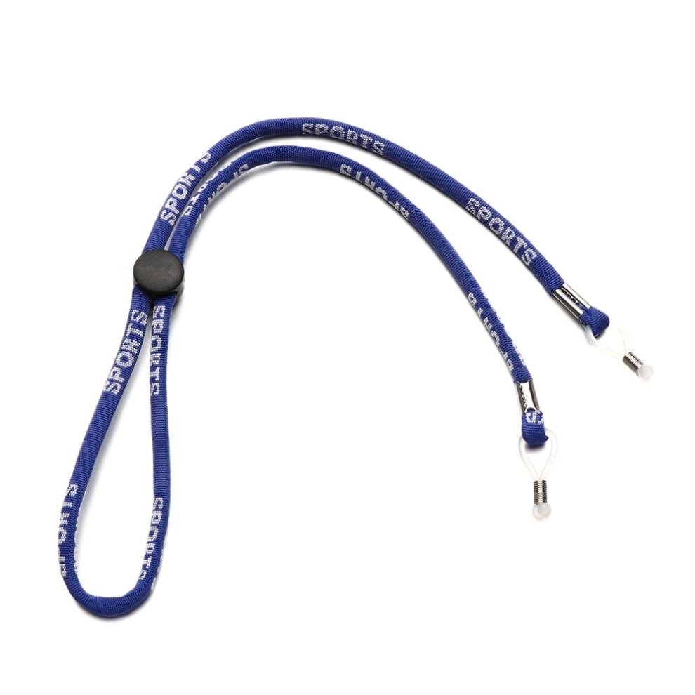 Blue Glasses Strap Adjustable Nonslip Eyewear Retainer Nylon Neck Cord For Sports