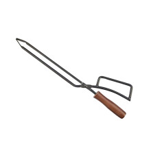 Long BBQ Grill Tongs Heat Resistant Charcoal Clamp with Ergonomic Grip Handle for Outdoor Fire Pit