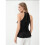 Women'S Halter Neck Ruffled Camisole Black L 2