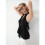 Women'S Halter Neck Ruffled Camisole Black L 7