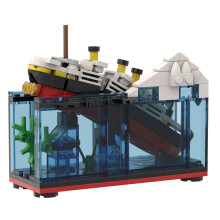 Titanic Building Blocks 247 Pcs Model Kit with BreakinHalf Feature, Easy Assembly for Adults and Kids
