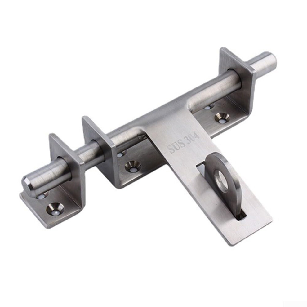 Stainless Steel Door Latch 170Mm Sliding Bolt Latch With Padlock Hole For Garden Gate Security 9073542247388