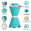Collapsible Water Bottle with Carabiner Reuseable Silicone Foldable 4