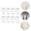 Bathroom Storage Hooks for Toothpaste Tubes, 8Pack Durable Wall Mounted Organizer with Secure Grip 3