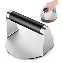 304 Stainless Steel Burger Press Hamburger Smasher, Heavy Duty Nonstick Grill Tool for BBQ and Griddle