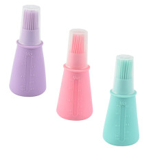 3Pcs Silicone Oil Bottle Brush Set for BBQ Grilling, Precise Oil Control, Easy Clean Food Grade Silicone