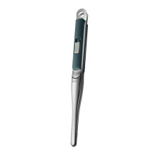 Stainless Steel Food Tongs with Serrated Edge for Steak, Bread and Fruits, Blue BBQ Grill Tongs for Kitchen and Outdoor