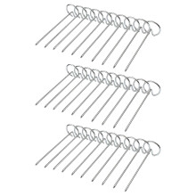 Pack of 30 Stainless Steel Grilling Skewers Set with Rack for Even Heating and Easy Clean BBQ Cooking