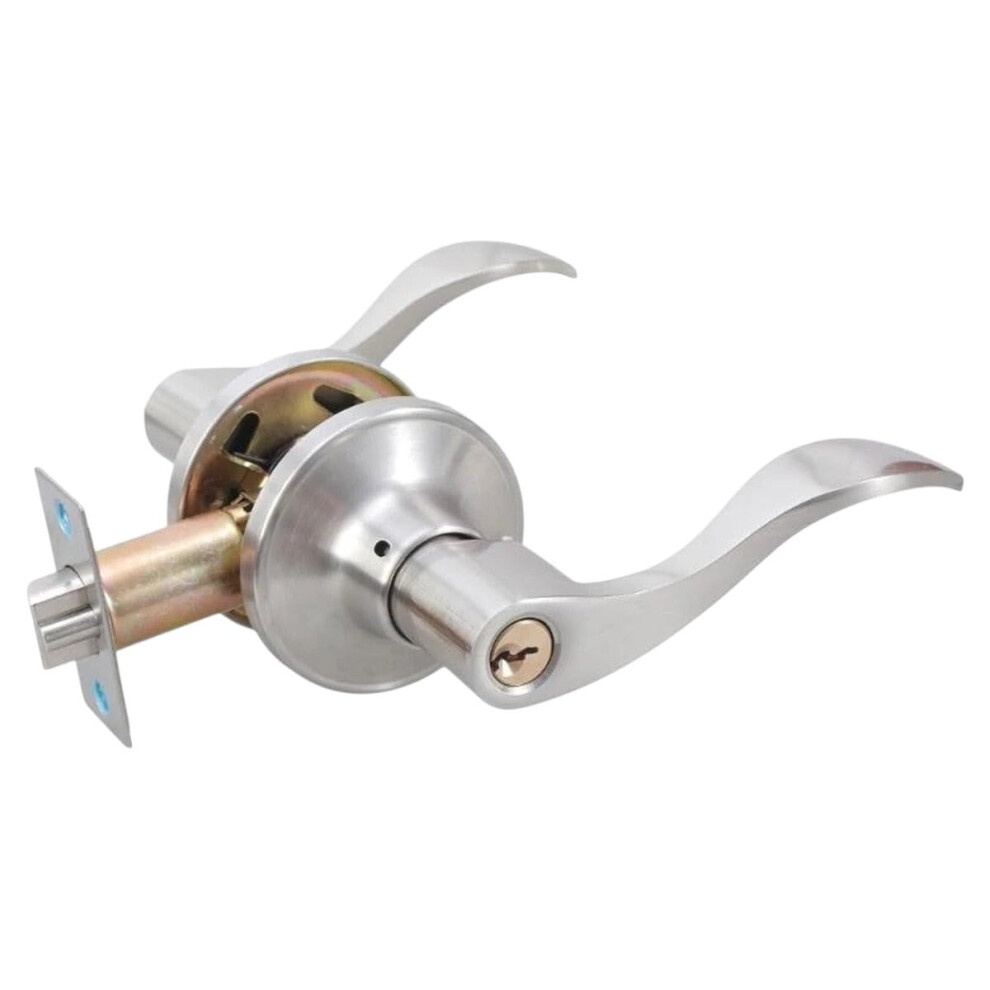 63Ha Door Lever Lock With Secure Keyed Entry, Reversible Handle And Universal Latch Fit 9330225585688
