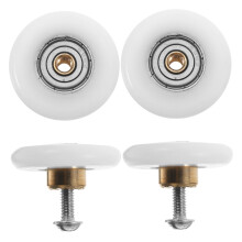 4Pcs RustResistant Shower Door Rollers for Smooth Sliding Bathroom Doors, Easy Installation and Durable Performance
