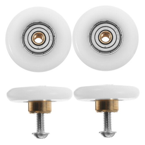 4Pcs RustResistant Shower Door Rollers for Smooth Sliding Bathroom Doors, Easy Installation and Durable Performance