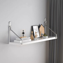 White Floating Wall Shelf 40 x 15 cm, Wood Wall Mounted Shelves, 20kg Load, SpaceSaving Storage for Home