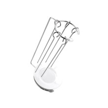 Stainless Steel BBQ Skewer Rack with MultiSkewer Cooking, Even Heat Circulation, Outdoor Grill Accessory