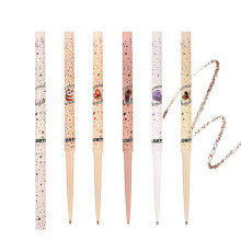 Waterproof Gel Eyeliner Pencil Ultra Thin Precision Tip Smudgeproof Twistup Matte Pigment Color 10#
