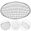 280 mm, rund rustfri stål BBQ-net non-stick koreansk BBQ-net bacon 3